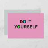 do-it-yourself - Invitations / Carré RSVP 3,5 pouc (Devant / Derrière)