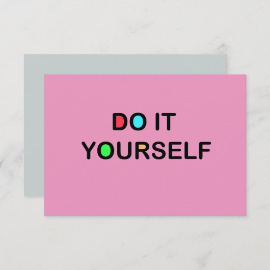 do-it-yourself - Invitations / Carré RSVP 3,5 pouc (Devant / Derrière)