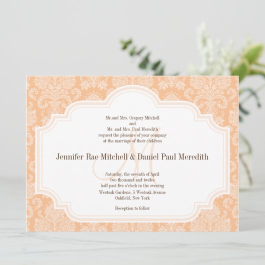 do-it-yourself Invitations De Mariage Personnalisé (Debout devant)