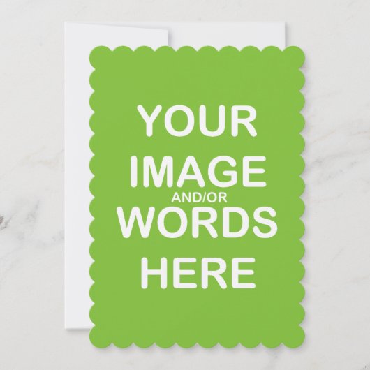 do-it-yourself - Invitations / RSVP 5X7 Scalloped (Devant)