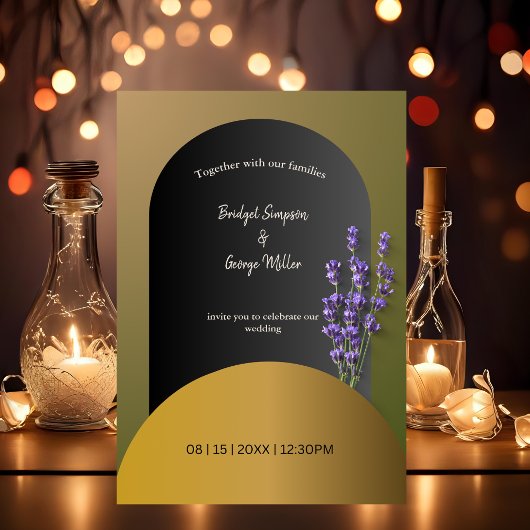 do-it-yourself mariage avec invitation aux fleurs 