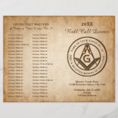 do-it-yourself Masonic Programme Modèle Freemason (Devant)