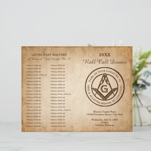 do-it-yourself Masonic Programme Modèle Freemason (Debout devant)