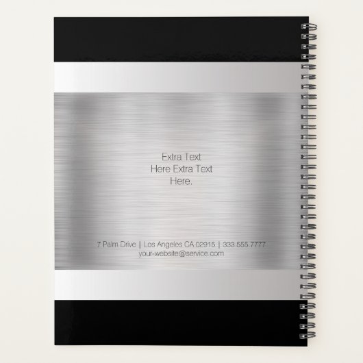 do-it-yourself Nom du monogramme, Texte gris noir, (Dos)