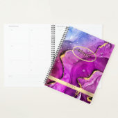 do-it-yourself Nom et année, Rouge Violet & Or Enc (Devant avec enveloppe)