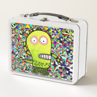do-it-yourself NOM HAPPY MONSTER Metal Lunchbox