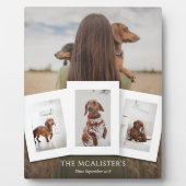 do-it-yourself Pet Four Photo Collage Plaque (Devant)