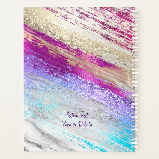 do-it-yourself Photo/Nom/Année/Turquoise Fuchsia P (Dos)