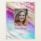 do-it-yourself Photo/Nom/Année/Turquoise Fuchsia P (Devant)