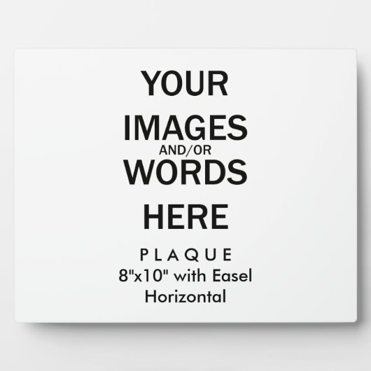 Do It Yourself - Plaque 8x10 with Easel (Devant)