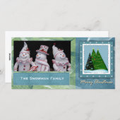 do-it-yourself sapin de Noël Carte photo personnal (Devant / Derrière)