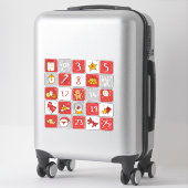 do-it-yourself Stickers Calendrier de l'Avent ROUG (Sur valise)