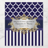 do-it-yourself & Wht V Stripe, Étiquette de boutei (Étiquettes simples)