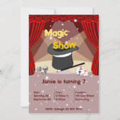 Do Magic Kids 7th Birthday Party Invitation (Devant)