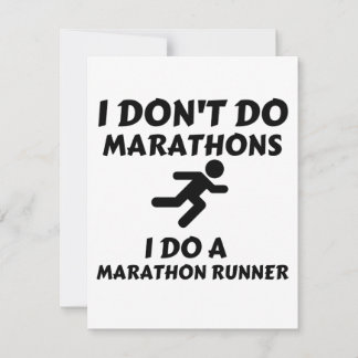 DO MARATHON RUNNER BEDANKKAART