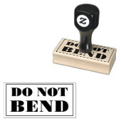 Do Not Bend Artwork Paper Envelope Message Rubberstempel (Gestempeld)