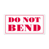 Do Not Bend Artwork Paper Envelope Message Zelfinktende Stempel (Design)