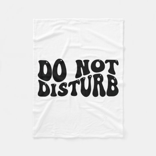 Do Not Disturb  Fleece Deken (Voorkant)