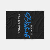 Do Not Disturb - I'm Writing  Fleece Deken (Voorkant (Horizontaal))