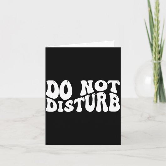 Do Not Disturb  Kaart (Voorkant)