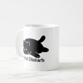 Do Not Disturb Lazy Black Cat Mug Cute Cat (Devant gauche)