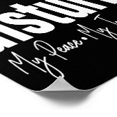 Do Not Disturb Peace Joy Vibe, Funny Sarcastic Quo Poster (Hoek)