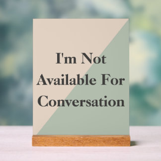 Do Not Disturb Quiet Please Productivity Acryl Bord