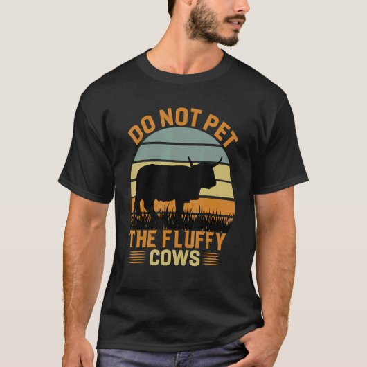 Do Not Pet The Fluffy Cows Bison_3 T-shirt (Voorkant)