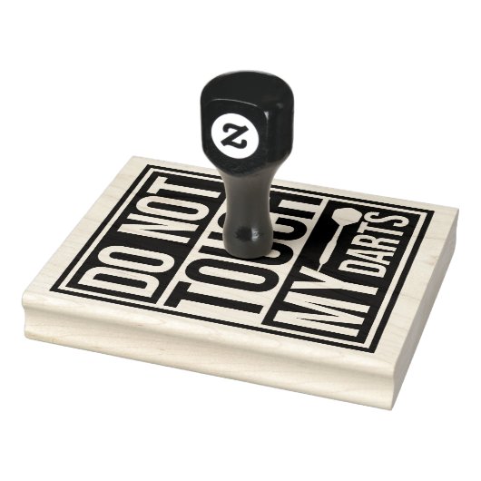 Do Not Touch My Darts Warning Dart Player Humor Rubberstempel (Stempel)