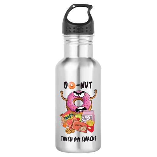Do-nut touch mijn snacks waterfles (Voorkant)