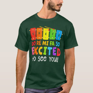 Do Re Mi Fa So Ecitedo Zie je meisje vintage T-shirt