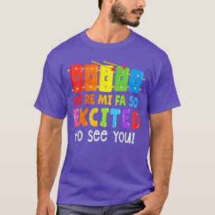 Do Re Mi Fa So Ecitedo Zie je meisje vintage T-shirt
