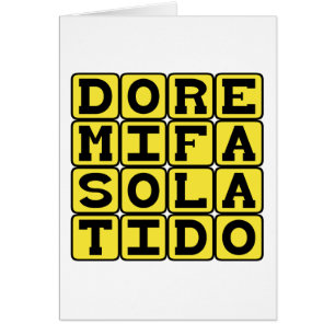 Do Re Mi Fa So La Ti Do, Noten van de Toonladder