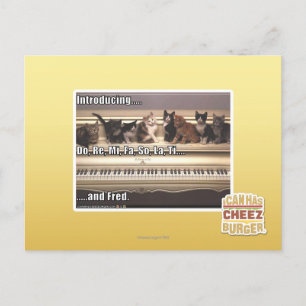 Do, Re, Mi, FA, So, La, Ti, Fred Briefkaart