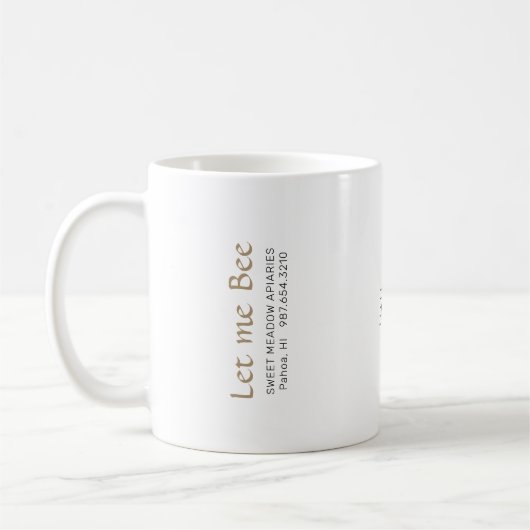 Do Re Mi Just Let Me Bee Beekeeper's Mug with bees (Gauche)