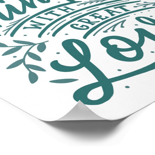 Do Small Things - Affiche de devis inspirante (Coin)