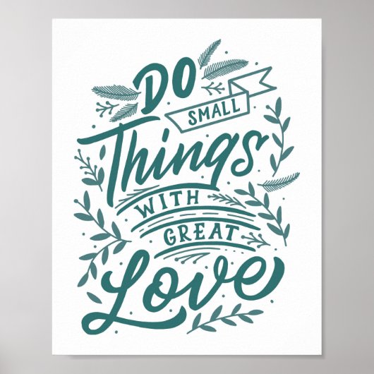 Do Small Things - Affiche de devis inspirante (Devant)