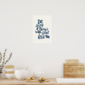 Do Small Things With Great Love Poster (Keuken)