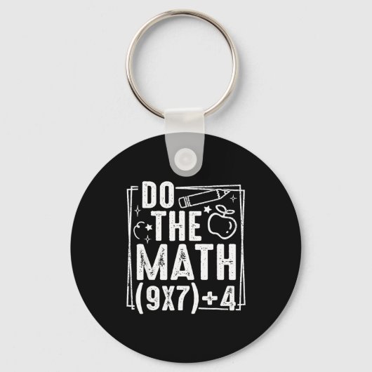 Do The Math 67 Meme 6 7 Funny Six Seven Women Sleutelhanger (Voorkant)