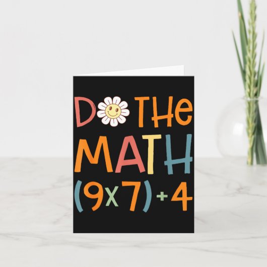 Do The Math 67 Meme Funny Six Seven Math Teacher S Kaart (Voorkant)