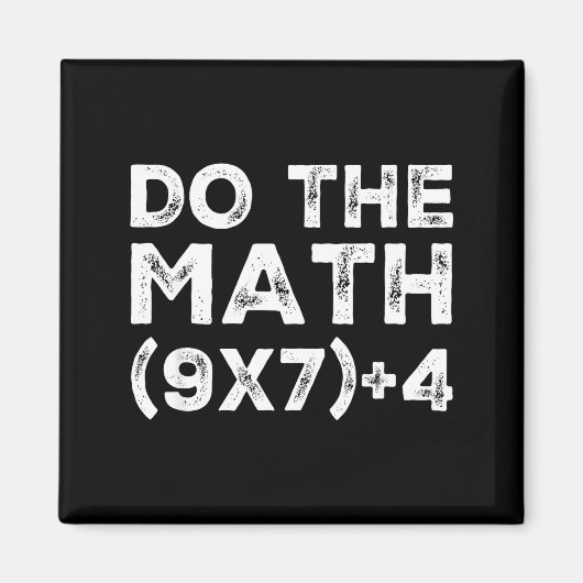 Do The Math 67 Meme Funny Six Seven Teacher Studen Magneet (Voorkant)