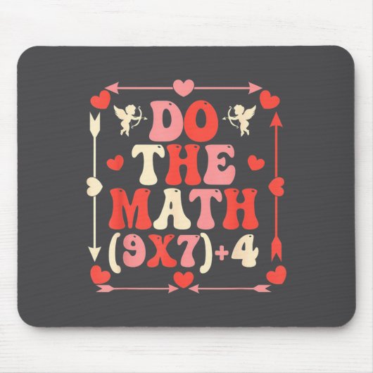 Do The Math Equation Valentine's Day Math Teacher  Muismat (Voorkant)