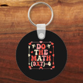 Do The Math Equation Valentine's Day Math Teacher Sleutelhanger (Voorkant)