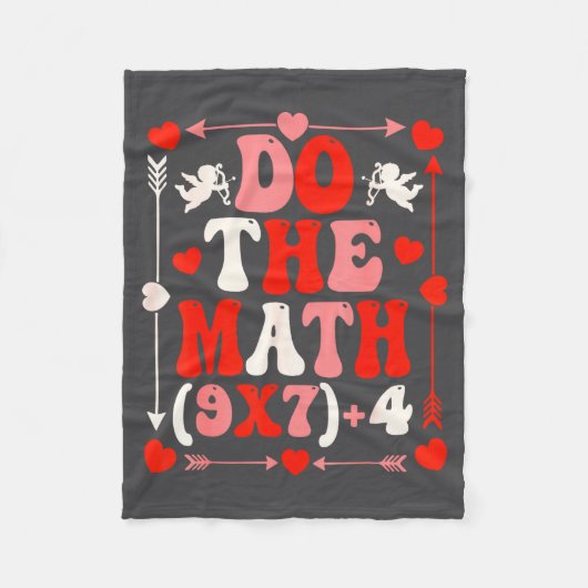 Do The Math Teacher 67 Meme Six Seven Valentine's Fleece Deken (Voorkant)