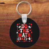Do The Math Teacher 67 Meme Six Seven Valentine's  Sleutelhanger (Voorkant)