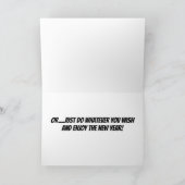 DO WAT **JE WILT** IN HET NIEUWE JAAR KAART (Binnen)