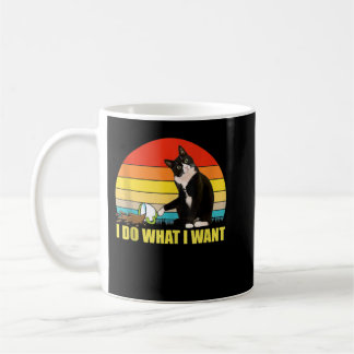 Do-What I-want Tuxedo-Cat koffiekopje Funny Tank t Koffiemok