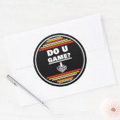 Do You Game? Ronde Sticker (Envelop)