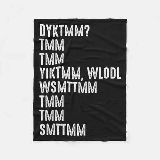 Do You Know The Muffin Man Dyktmm Funny Quote Fleece Deken (Voorkant)