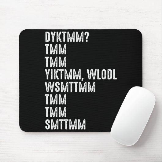 Do You Know The Muffin Man Dyktmm Funny Quote Muismat (Met muis)